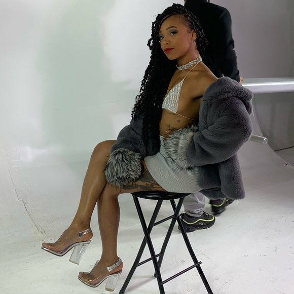 Celine silver sparkle tube top - Picture 3 of 8